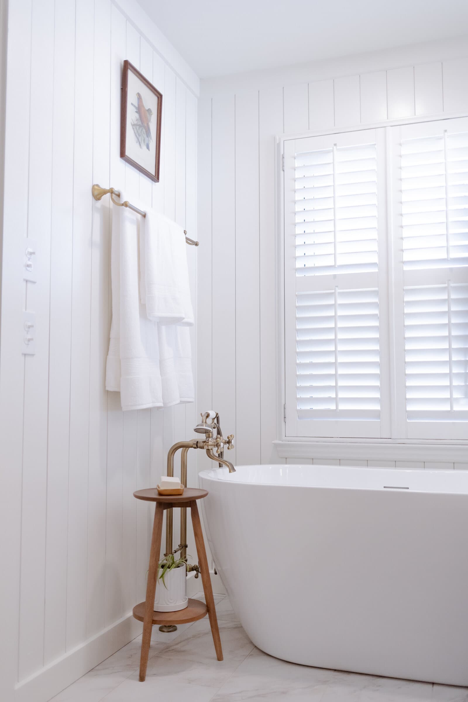 A finished room photographed in warm afternoon light